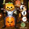 GOOSH Halloween Inflatable 5FT Skull Skeleton Pumpkin Head with Built-in LEDs